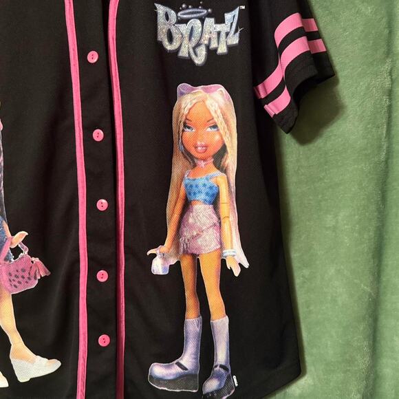 Black Bratz Baseball-Style Jersey (Size 1X) - Picture 4 of 7